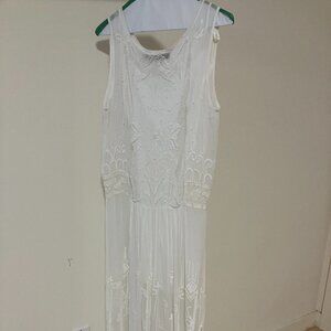 white zara dress